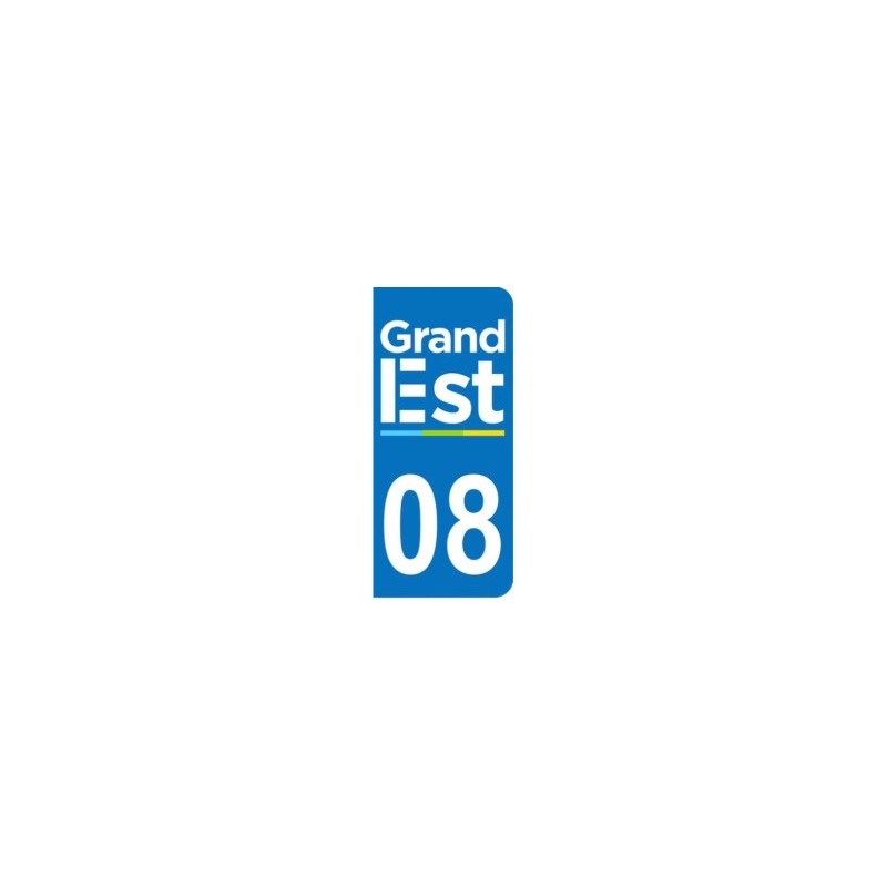Sticker immatriculation 08 - Grand-Est