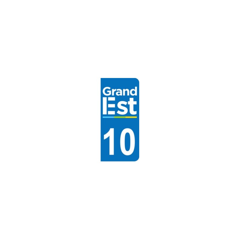 Sticker immatriculation 10 - Grand-Est