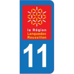 Sticker immatriculation 11 - Aude