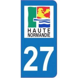 Sticker immatriculation 27 - Eure