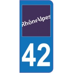 Sticker immatriculation 42 - Loire