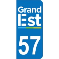 Sticker immatriculation 57 - Grand-Est