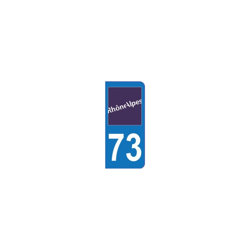 Sticker immatriculation 73 - Savoie