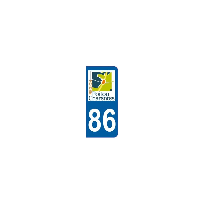 Sticker immatriculation 86 - Vienne