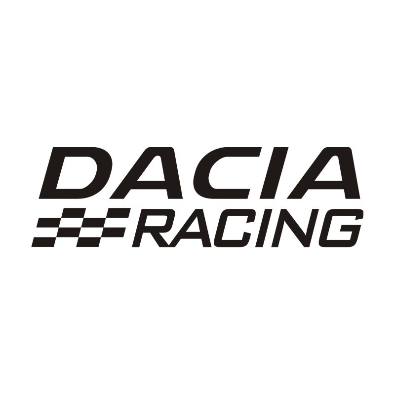 Sticker Dacia Racing - Taille et Coloris au choix