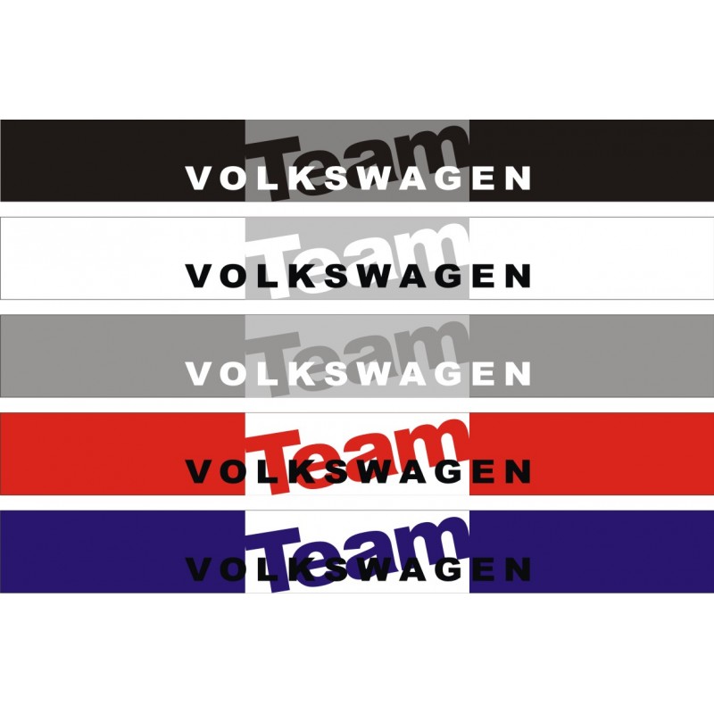 Bandeau pare soleil Team Volkswagen 1