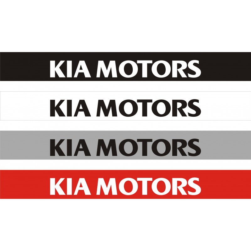 Bandeau pare soleil Kia Motors 2 - 130 cm x 15 cm