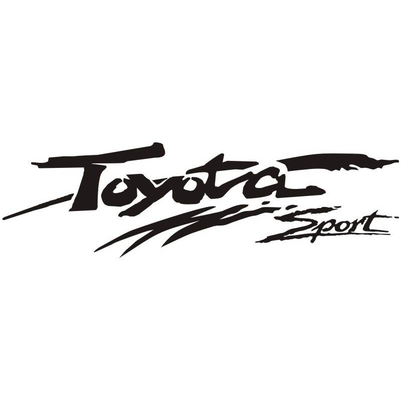Sticker Toyota Sport - Taille et Coloris au choix