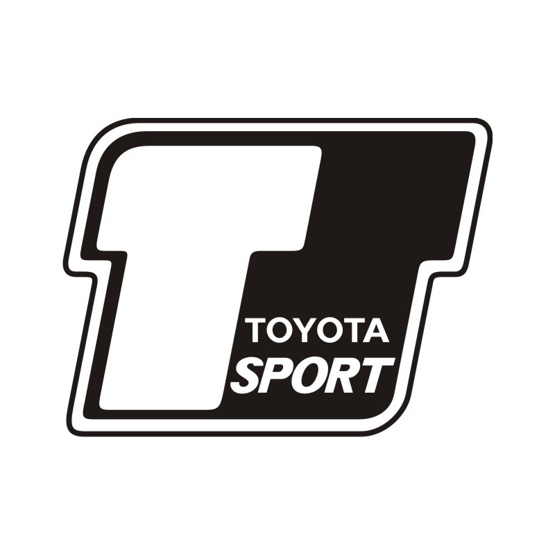 Sticker Toyota Sport - Taille et Coloris au choix