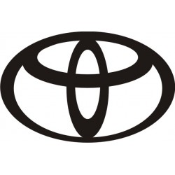 Sticker Toyota logo - Taille et Coloris au choix