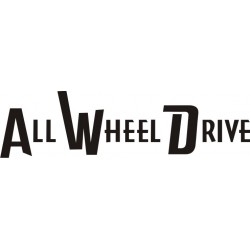 Sticker All Wheel Drive - Taille et Coloris au choix