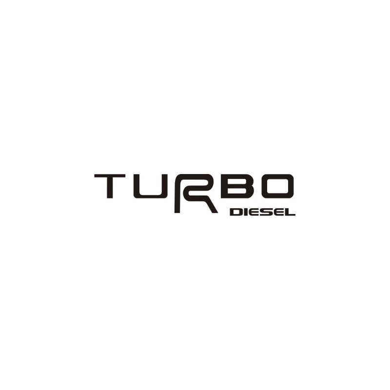 Autocollant Turbo Diesel - Taille et Coloris au choix