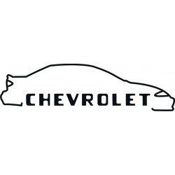 Sticker Chevrolet Dessin - Taille et Coloris au choix