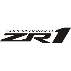 Sticker Chevrolet ZR1 Supercharged - Taille et Coloris au choix
