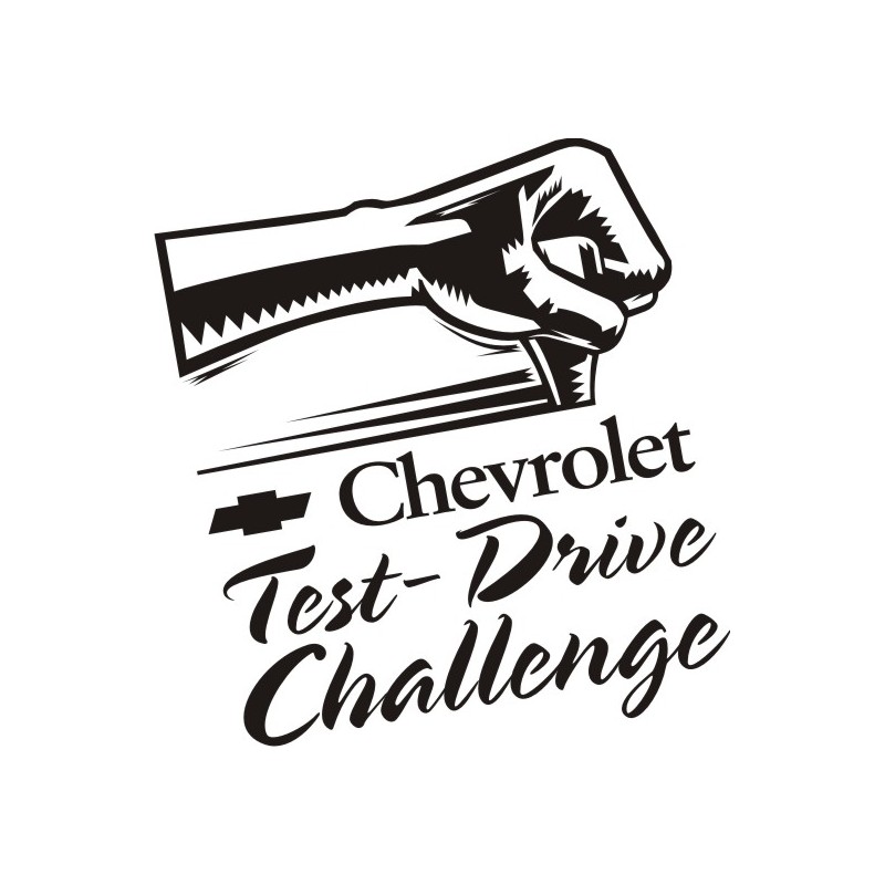 Sticker Chevrolet Test Drive Challenge - Taille et Coloris au choix