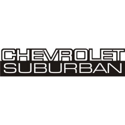 Sticker Chevrolet Suburban - Taille et Coloris au choix