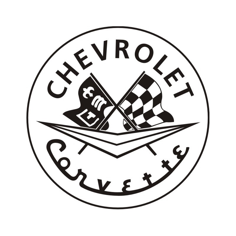 Sticker Chevrolet Corvette C1 - Taille et Coloris au choix