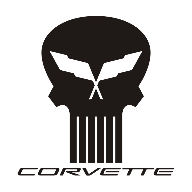 Sticker Corvette 1 - Taille et Coloris au choix
