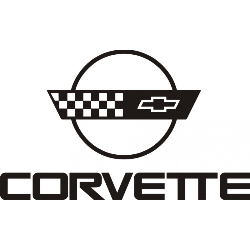 Sticker Corvette 3 - Taille et Coloris au choix