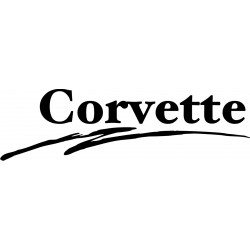 Sticker Corvette 4 - Taille et Coloris au choix