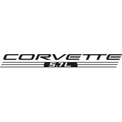 Sticker Corvette 5.7L - Taille et Coloris au choix