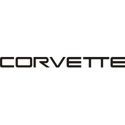Sticker Corvette 5 - Taille et Coloris au choix