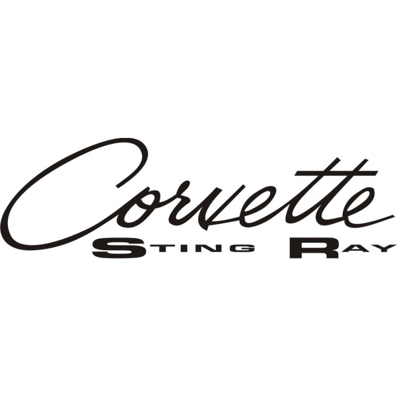 Sticker Corvette Sting Ray - Taille et Coloris au choix