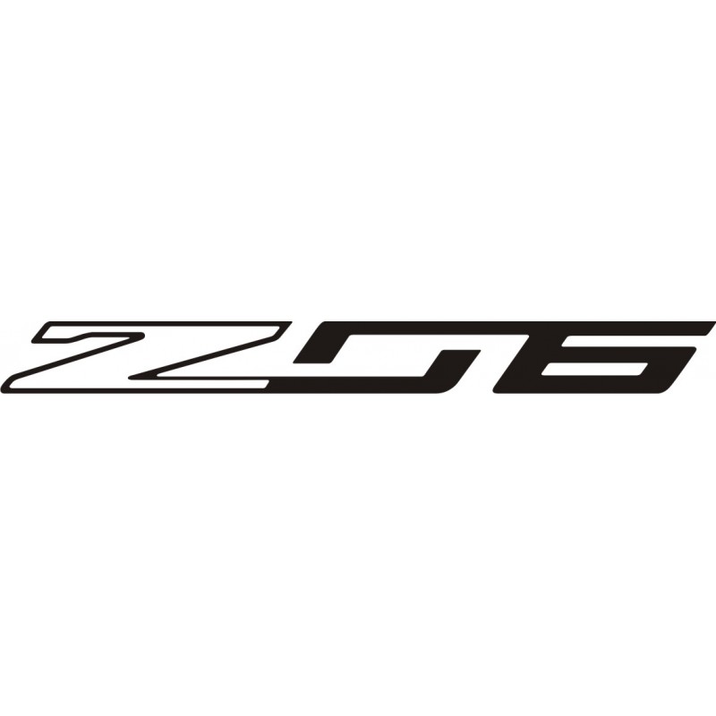 Sticker Corvette Z06 2 - Taille et Coloris au choix
