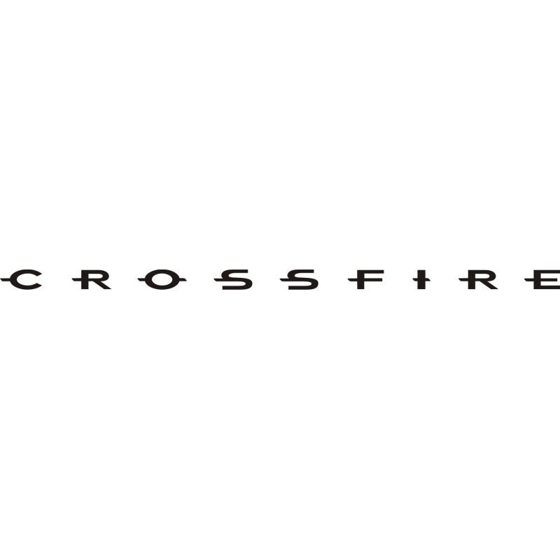 Sticker Chrysler Crossfire 2 - Taille et Coloris au choix