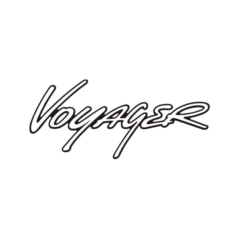 Sticker Chrysler Voyager 1 - Taille et Coloris au choix