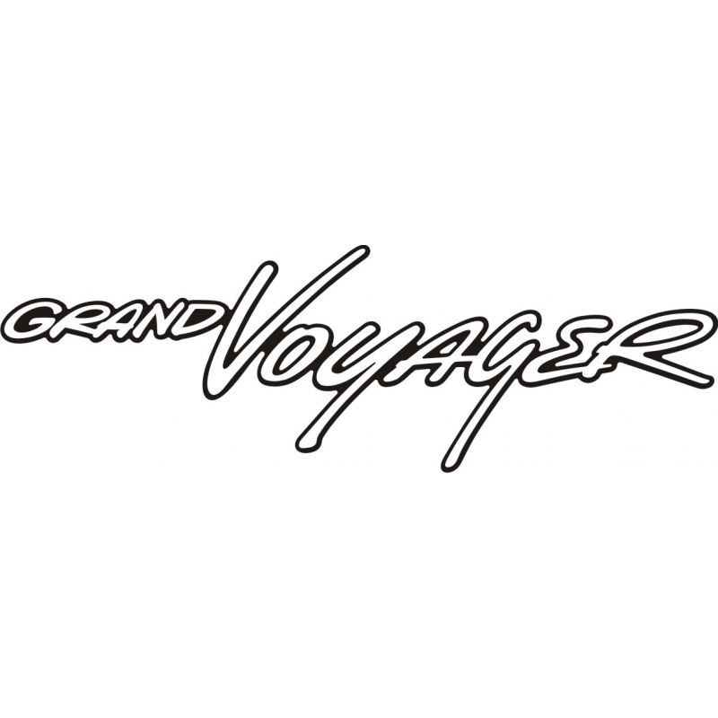 Sticker Chrysler Grand Voyager 1 - Taille et Coloris au choix