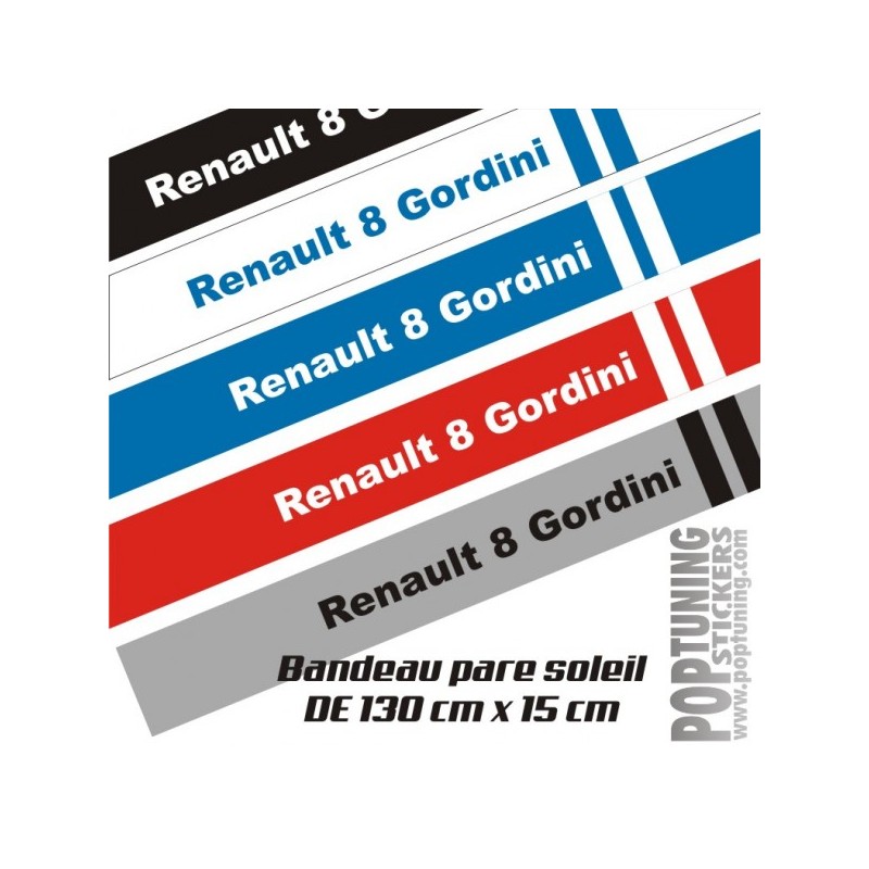 Bandeau pare soleil Renault 8 Gordini 2