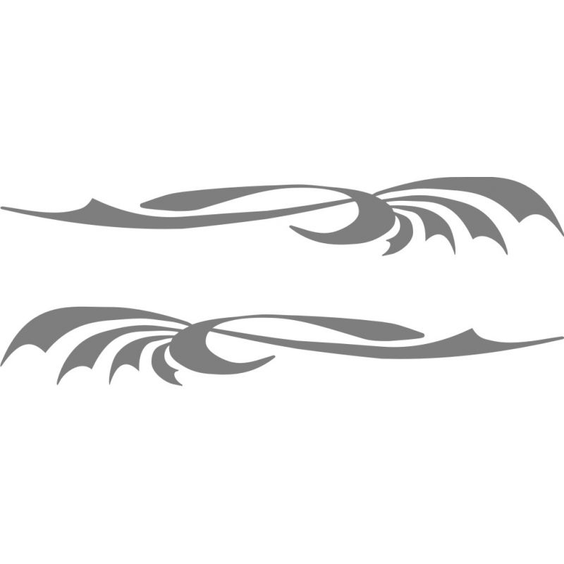 Kit 2 Stickers Honda Racing 300x30 Mm – Autocollants MotoGP – Fabriqués En Italie