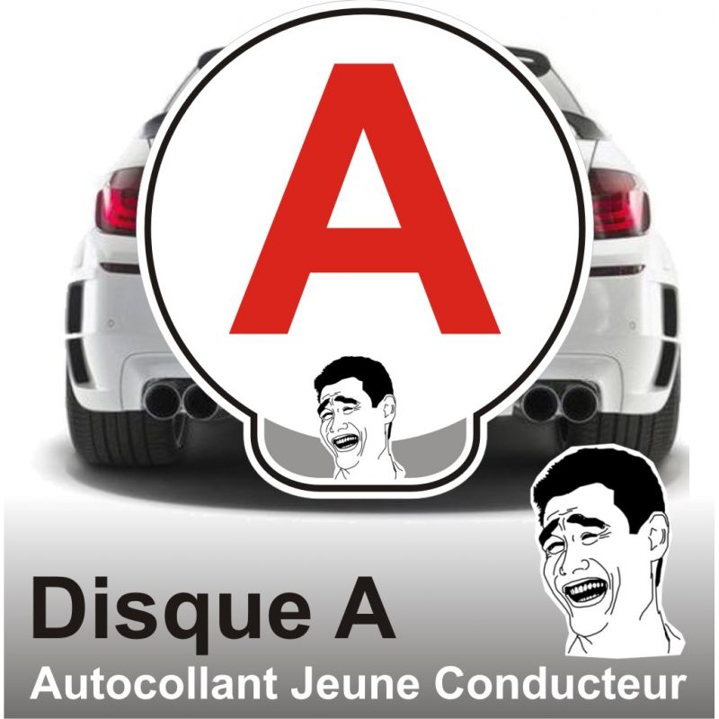 Disque A personnalisé - Autocollant Jeune Conducteur Have Fun !