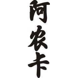 Annunka - Sticker prénom en Chinois