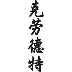 Claudette - Sticker prénom en Chinois