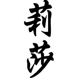 Lisa - Sticker prénom en Chinois