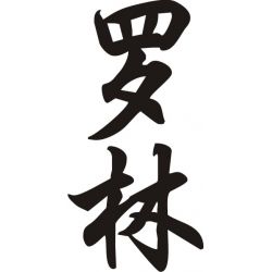 Lorène - Sticker prénom en Chinois