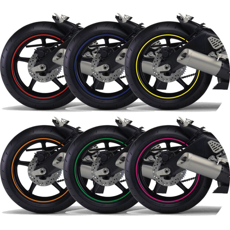 Kit liseret jante de moto Coloris au choix à 5€
