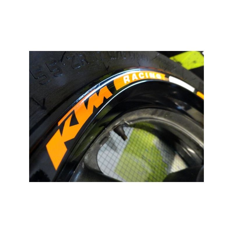 Liserets de jantes KTM Racing adhésifs sur-mesure – sticker vinyle découpé Poptuning Loire
