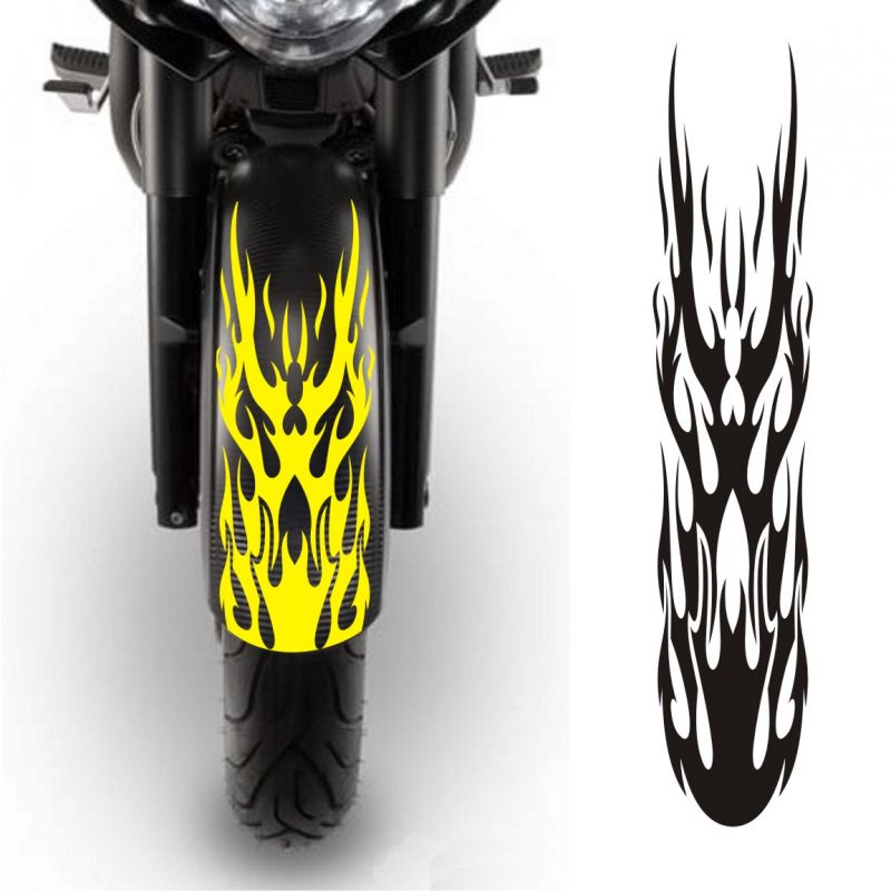 Déco flammes massives - Sticker moto
