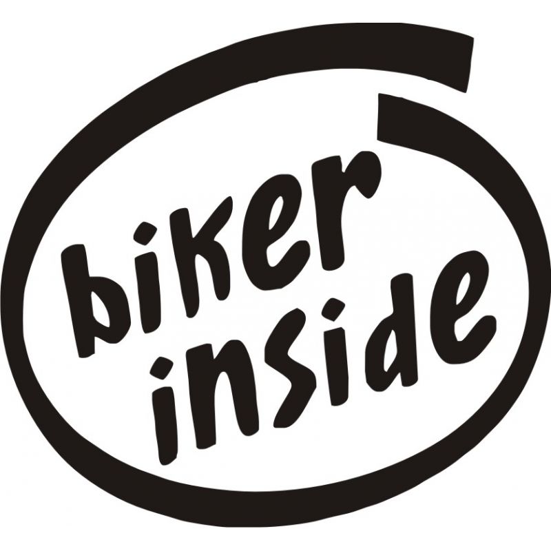 Sticker Motard à Bord (biker inside) - Modèle 2