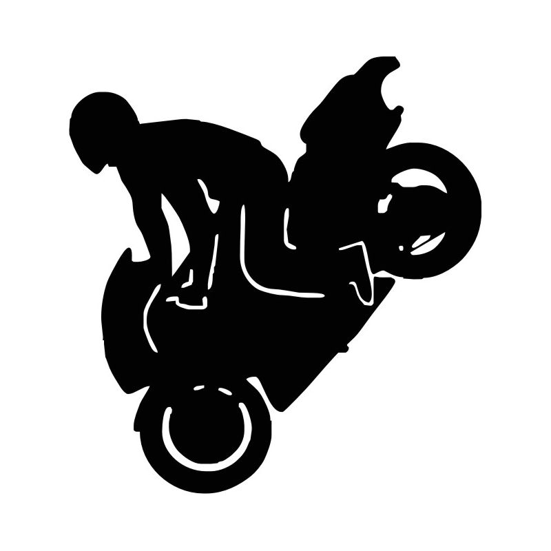 Sticker Moto Stunt Stoppy - Modèle motard 6
