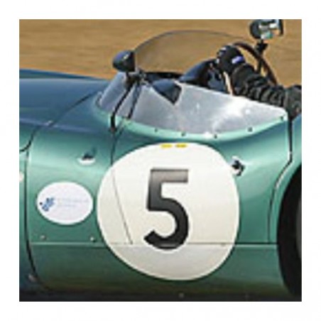 1 Fond Numéro de Course Rond pour Rallye - Collection