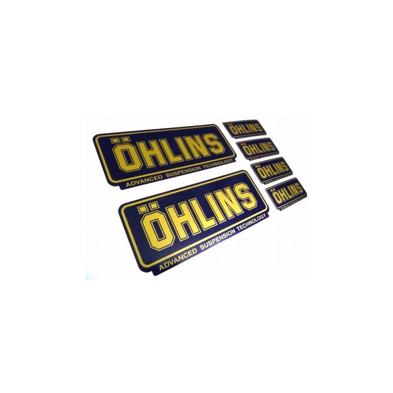 Sticker Ohlins  - 10 cm x 4,5 cm (x2) et 5 cm x 2 cm (x4)