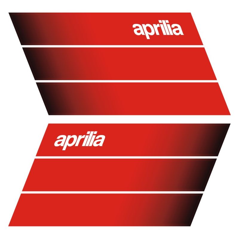 Stickers Aprilia Réservoir 18x8 cm - 1 droit et 1 gauche