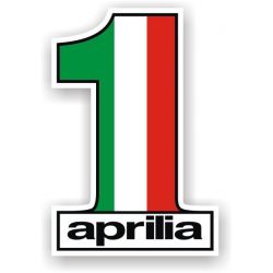Aprilia number 1 modèle 2 - Sticker Autocollant