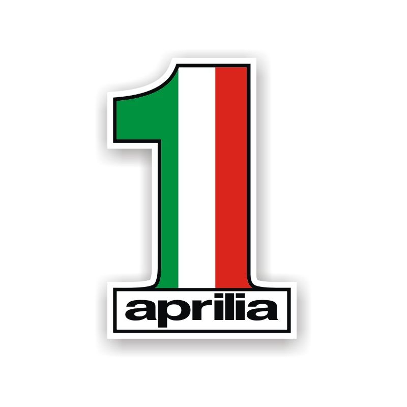 Aprilia number 1 modèle 2 - Sticker Autocollant