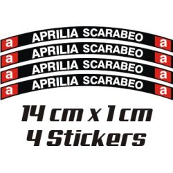 Aprilia Scarabeo 2 - 4 Stickers de jantes