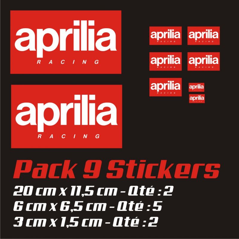 Aprilia Pack Stickers - Autocollants Moto Aprilia
